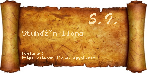 Stuhán Ilona névjegykártya